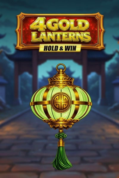 4 Gold Lanterns Hold and Win cover art