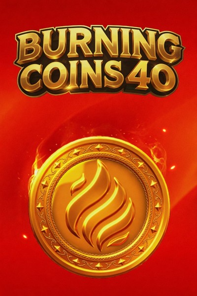 Burning Coins 40 cover in the Casinova lobby